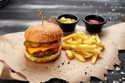 Burger With French Fries